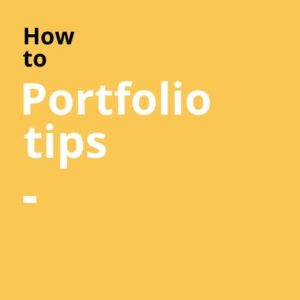 Portfolio tips
